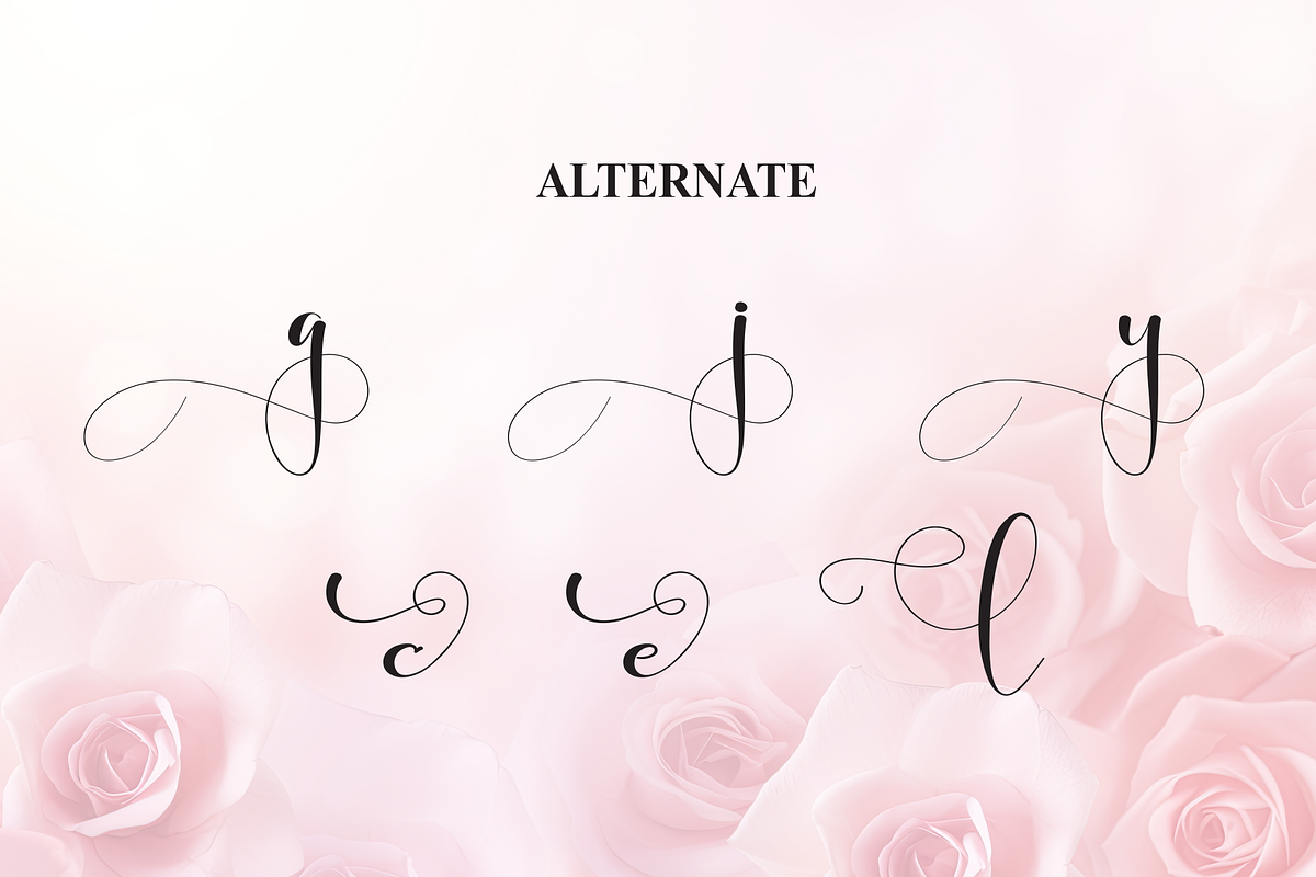 Rosalyne | Script Font, a Handwritten Font by Scratchones (Photo 8 of 9)