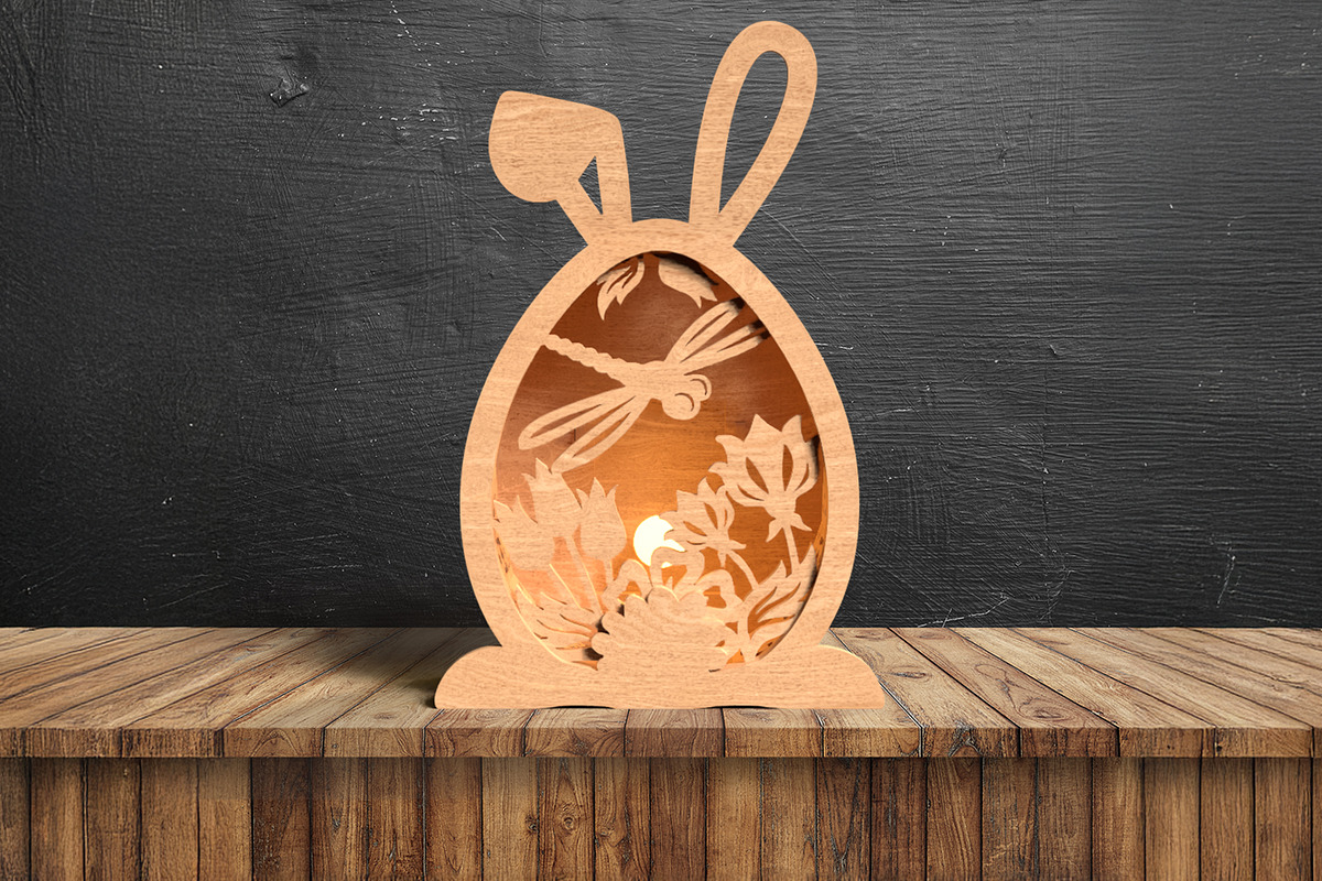 Laser Cut Easter Bunny File, a Pattern Graphic by Pinnacle PNGs (Photo 1 of 5)