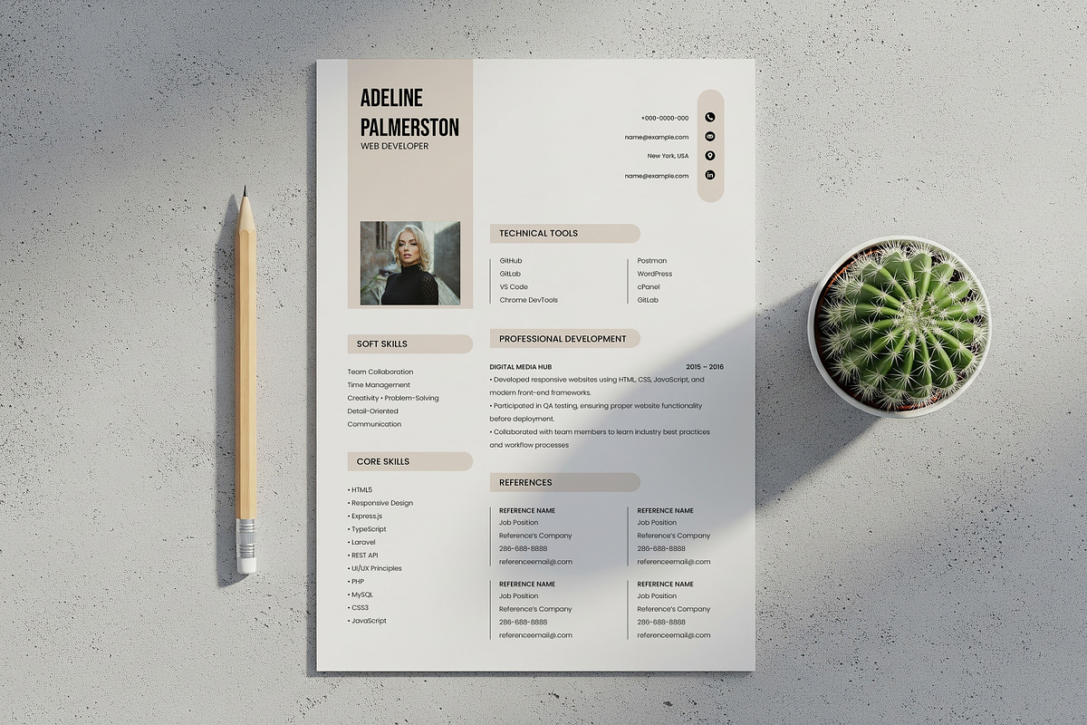 Clean Resume, a Resume Template by SmmrDesign (Photo 3 of 5)