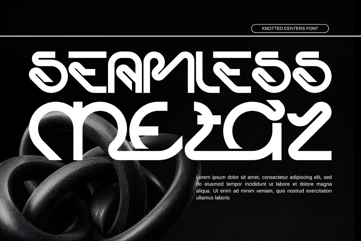 Knotted Centers - Geometric Font, a Sans Serif Font by 177Studio (Photo 6 of 8)
