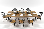 Dining furniture set 1403, a Furniture 3D Model by inDahouze (Thumbnail 5 of 10)