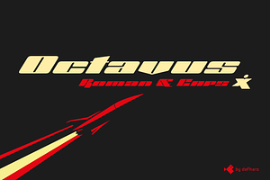 Octavus Slanted | Roman & Caps fonts