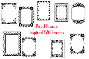 Papel Picado Inspired Doodle Frame, a Background Graphic by Pattern Whimsy (Thumbnail 1 of 3)