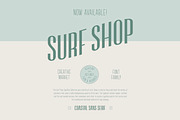 Surf Shop — 3 Sans-Serif Font Family, a Sans Serif Font by sarapepper.design (Thumbnail 1 of 7)