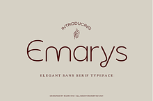 Emarys Elegant Sans Serif Font