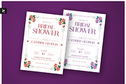 Floral Bridal Shower Invitation, an Invitation Template by Neermana (Thumbnail 1 of 4)