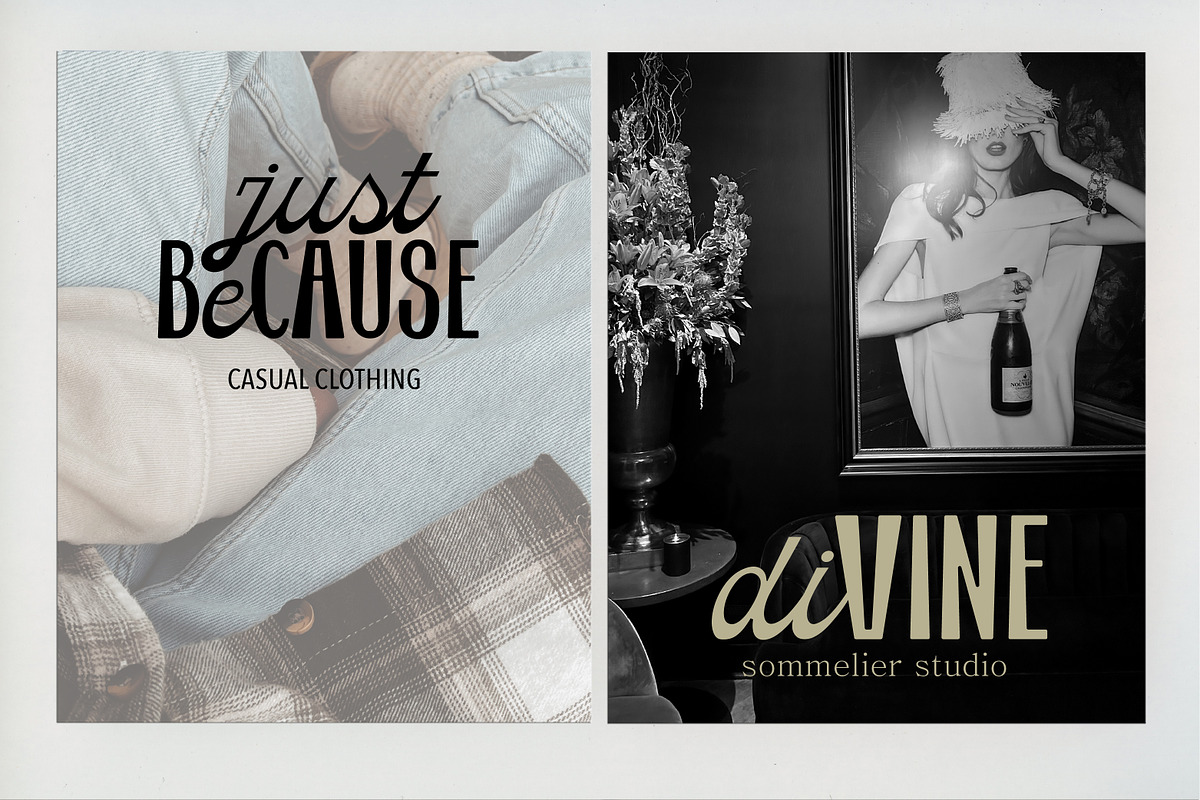 Pretty Serious Experimental Duo Sans, a Script Font by Struvictory.art (Photo 7 of 9)