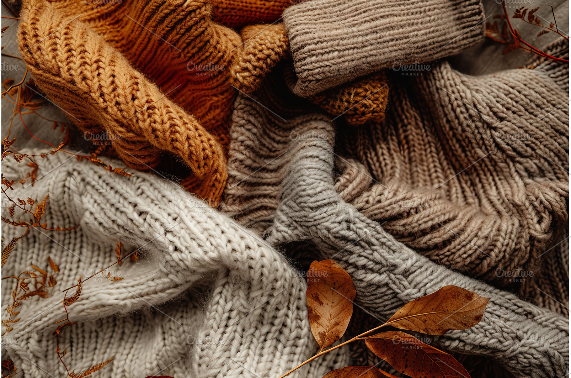 Earthy Fall Sweaters in Autumnal, a Beauty & Fashion Photo by Lermont51