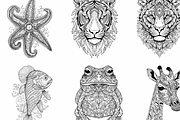 45 Mandala Animal Illustrations, a Graphic by WarmSoftAndCozy (Thumbnail 6 of 9)
