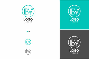 Monogram Icon Logo BV