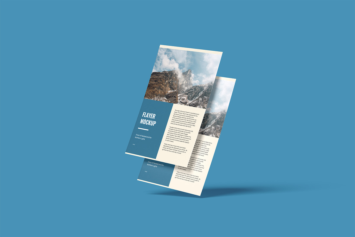 A4 Flayer Mockup, an Advertising Mockup by Afif_studio (Photo 3 of 5)