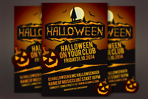 Halloween Party Vector Flyer