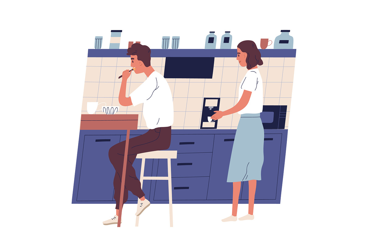 People in office kitchen, a Person Illustration by Good Studio (Photo 1 of 3)