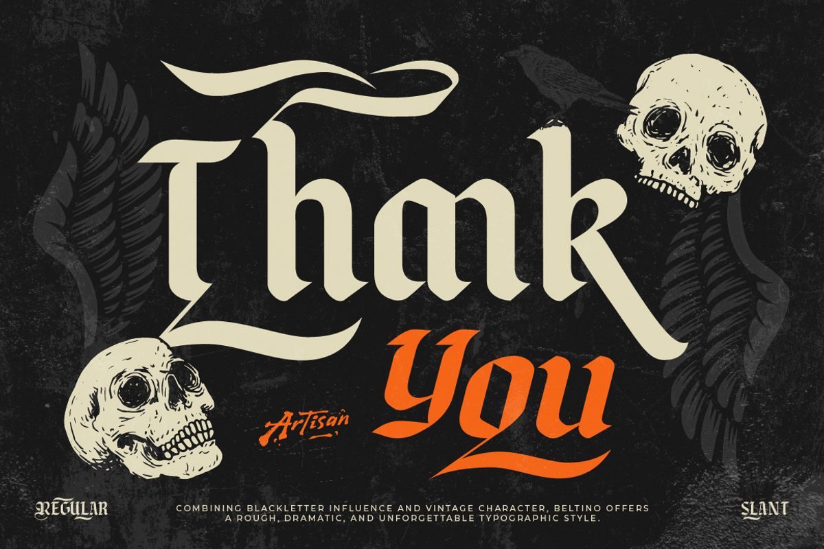 Beltino, a Blackletter Font by Artisan Themes (Photo 11 of 11)