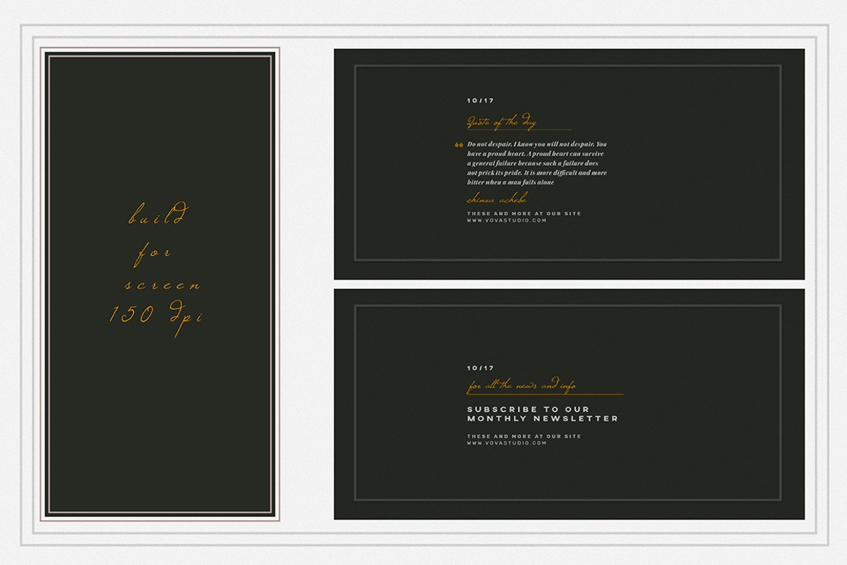 CANARY & COAL socialmedia templates, a Social Media Template by Vova (Photo 5 of 9)