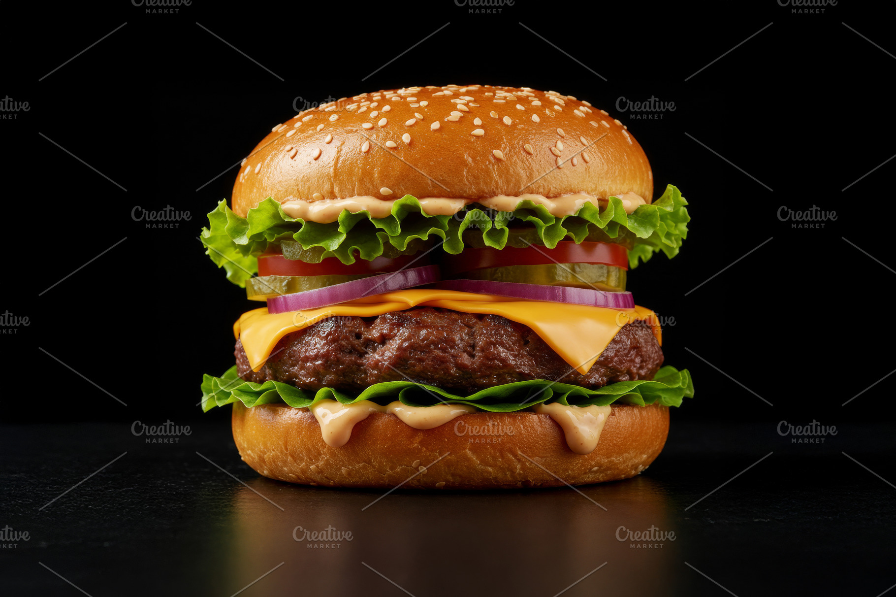 Juicy beef burger, a Food & Drink Photo by professorinc
