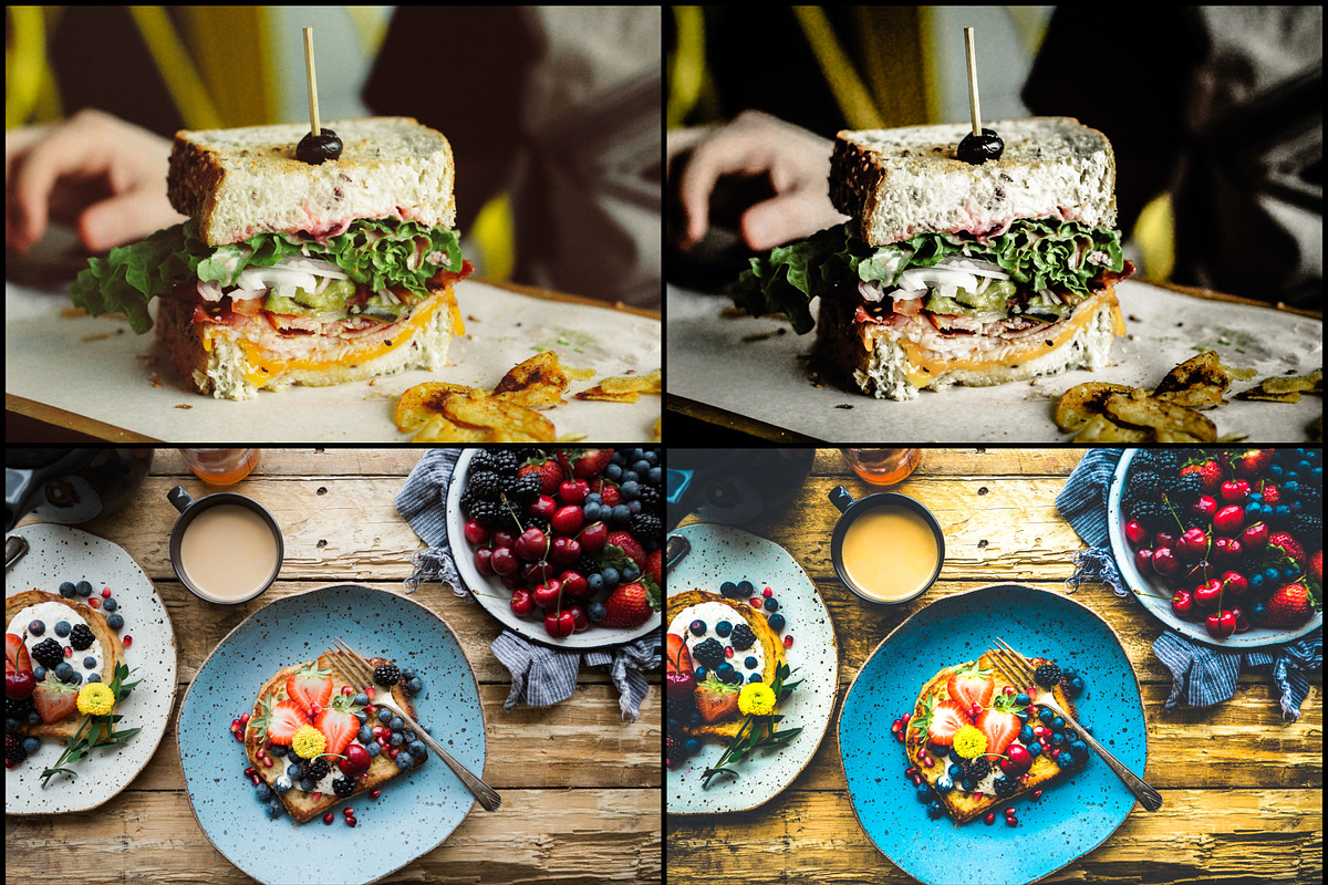 24 Food Lightroom Presets, a Preset Add-On by Eldamar Studio (Photo 3 of 3)