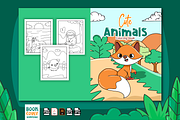 Cute Animals Coloring Book for Kids, an Animal Illustration by MK.CreativeHub (Thumbnail 3 of 3)
