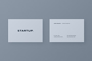 Startup Business Cards (3x), a Business Card Template by Minimal Shop (Thumbnail 4 of 4)