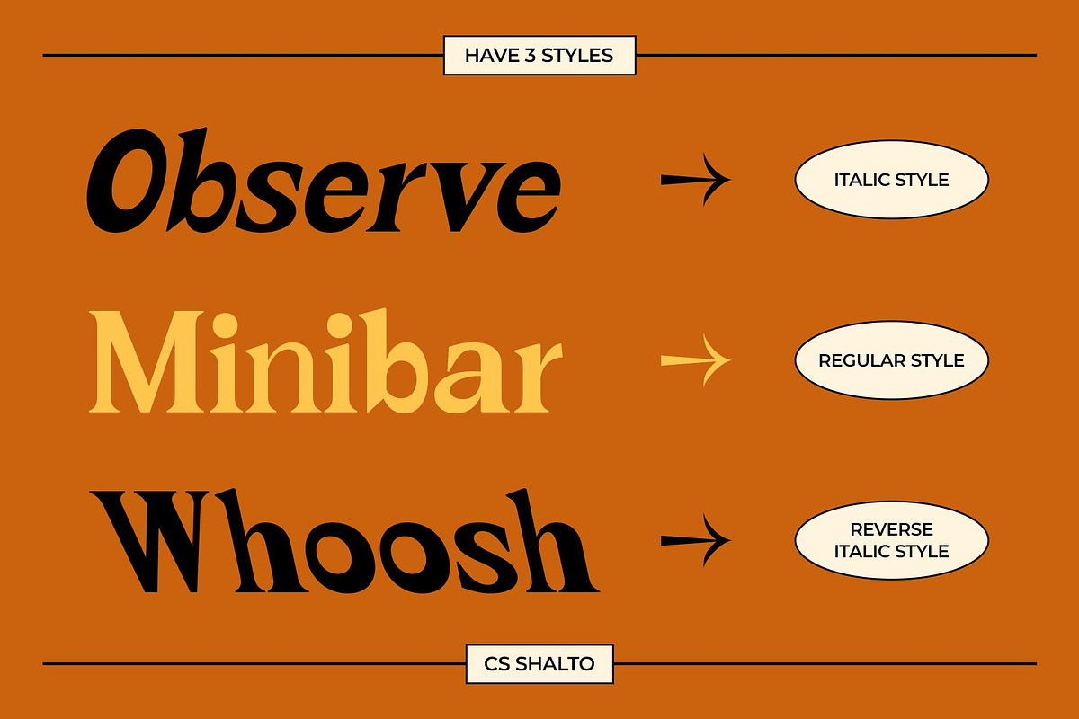 CS Shalto – Retro Font, a Serif Font by Craft Supply Co. (Photo 2 of 8)