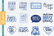 Nurse SVG Cut File Bundle, a Healthcare Illustration by illuztrate (Thumbnail 1 of 13)