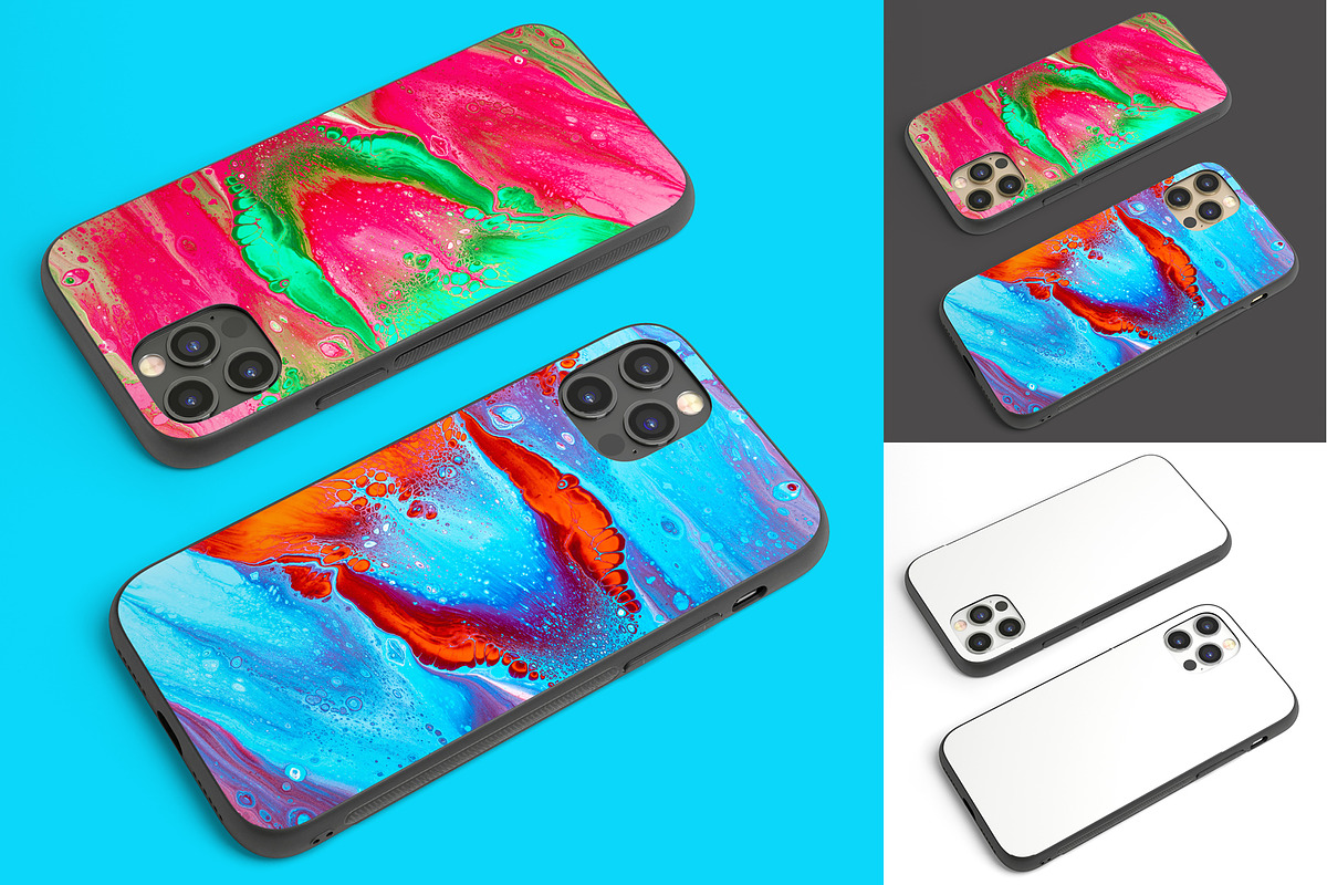 Phone 12 Pro Rubber Case II Mock-up, an iPhone Mockup by Colatudo Store (Photo 8 of 8)