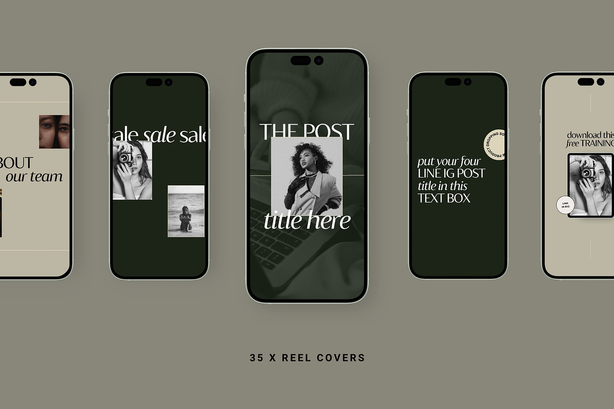Noire Social Media Templates, a Social Media Template by Big Cat Creative (Photo 5 of 6)