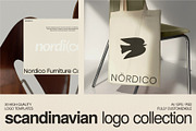 Scandinavian Logo Kit - AI, EPS, PSD, a Branding & Logo Template by Orca Design (Thumbnail 1 of 16)