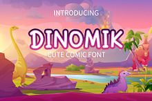 Dinomik fun comic font