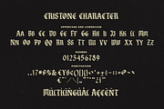 Cristone Blackletter Font, a Blackletter Font by Blankids Studio (Thumbnail 6 of 6)