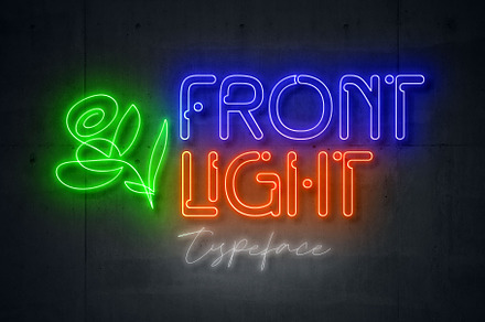 Front Light, a Font by alit design