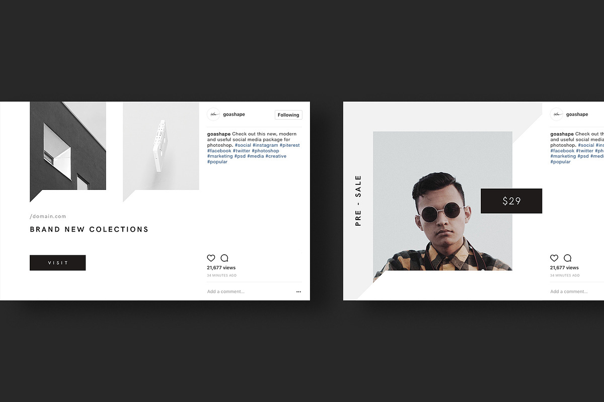 Minimal Canva Social Media Instagram, a Social Media Template by Goashape Studio (Photo 9 of 10)