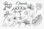 Tropical set SVG, an Object Graphic by mArtstore (Thumbnail 2 of 5)