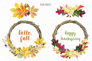 Autumn rustic watercolor kit, a Decorative Illustration by Elegantia (Thumbnail 6 of 10)