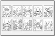 Sea Animals in Candy Land to Color, an Animal Illustration by Lamia Emad (Thumbnail 2 of 5)