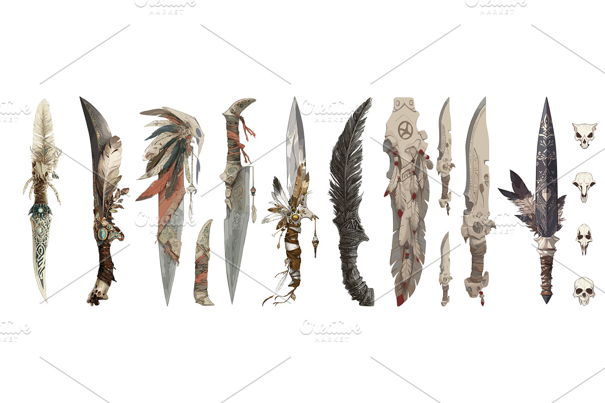 Sharp blade cartoon vector art, an Object Illustration by Onyx