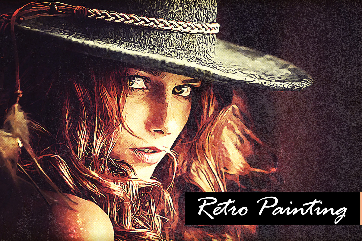 Retro Painting PS Action, an Action Add-On by PSD Action (Photo 1 of 6)