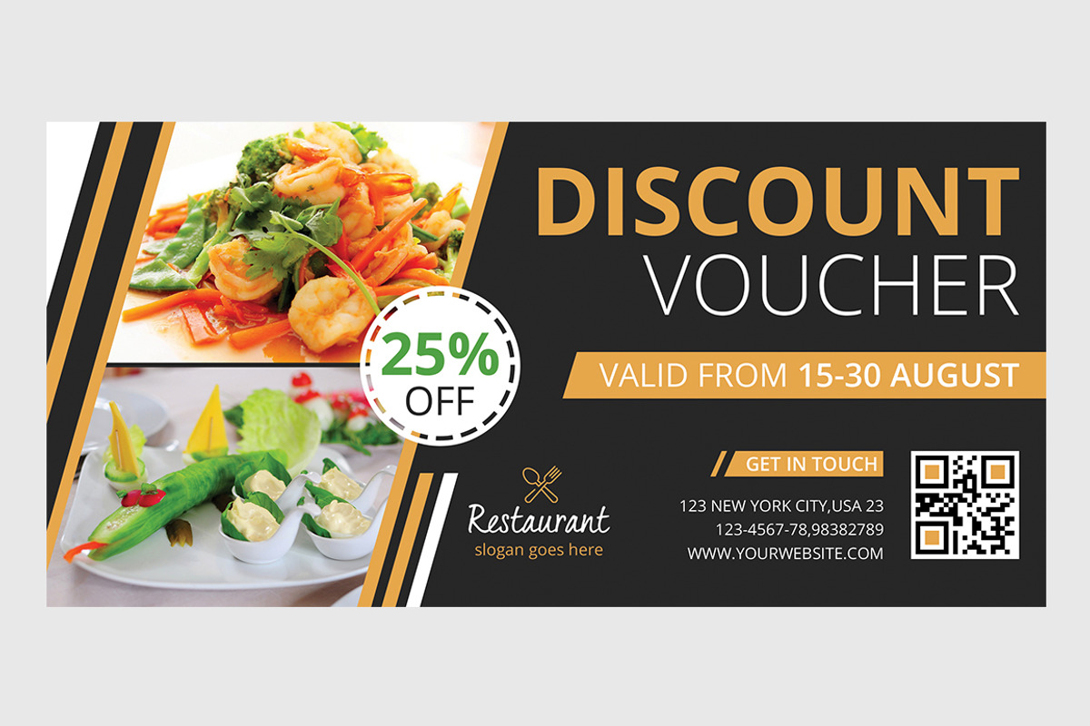 Discount Voucher, a Card Template by Creative designer