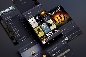 Android Music App Material Design UI