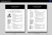 Simple Resume 3, a Resume Template by ikono.me (Thumbnail 3 of 6)
