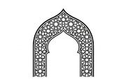 Islamic Arch Window Vector Bundle, an Illustration by yasushie (Thumbnail 6 of 51)