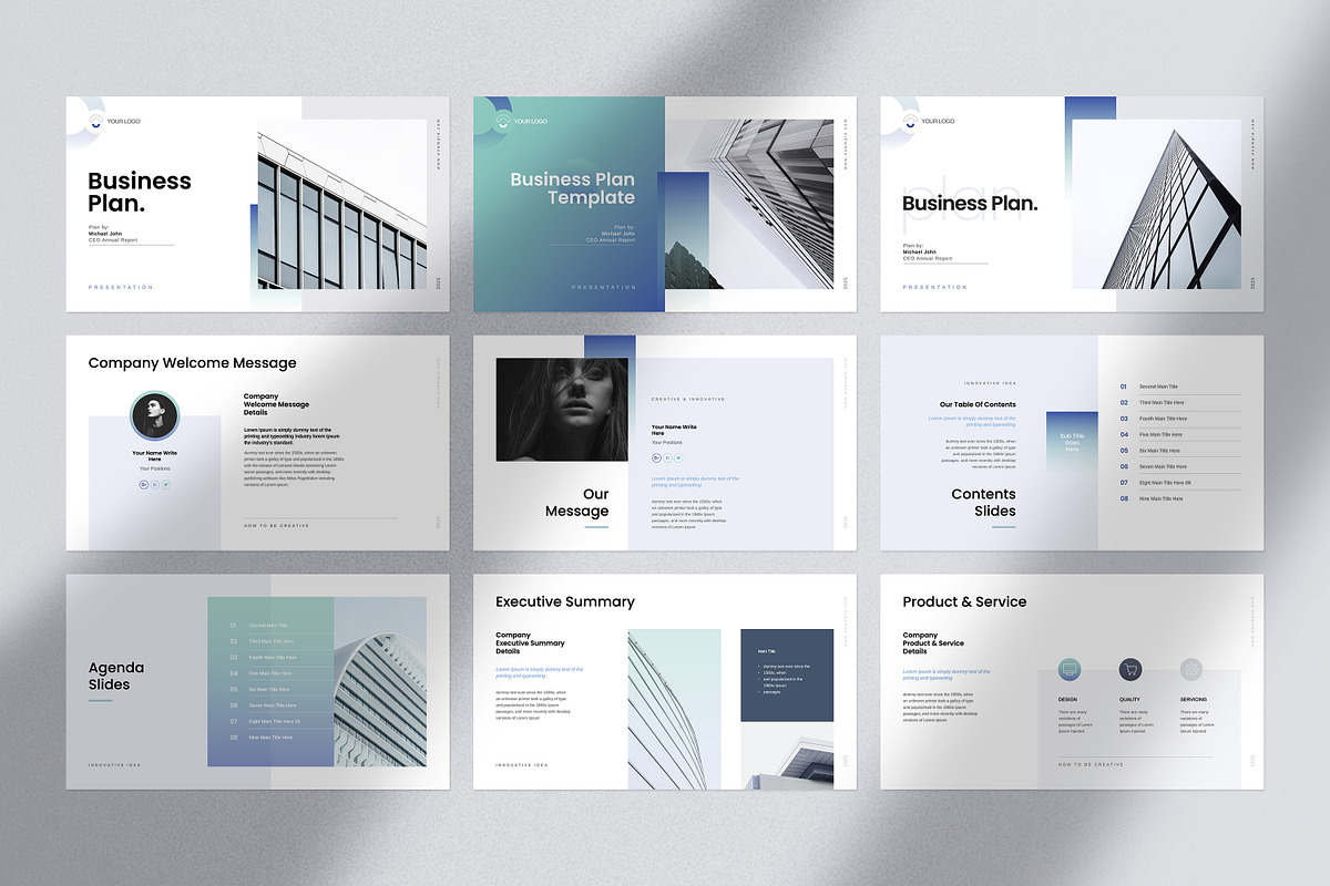 Business Plan Presentation, a Presentation Template by GoldenPixelStudio (Photo 7 of 29)