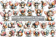 Whimsical Easter Butterfly Clipart, an Illustration by Sublimation Artist (Thumbnail 1 of 7)