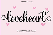 Loveheart, a Handwritten Font by FreshTypeINK (Thumbnail 1 of 8)