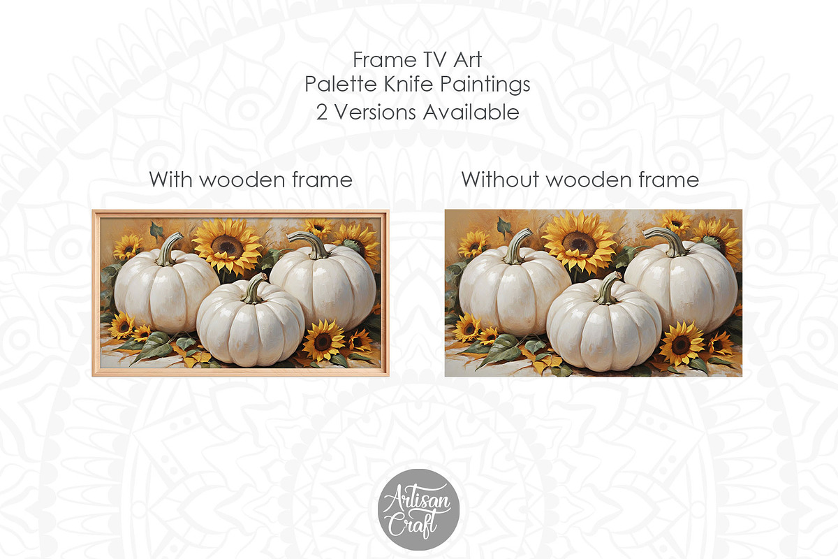 Pumpkins with sunflowers TV art, an Object Graphic by Artisan Craft (Photo 3 of 6)