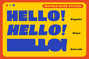 Napole Bold Sans, a Sans Serif Font by Letterhend Studio (Thumbnail 2 of 9)