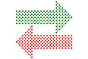 Fine Vector Dotted Arrows, a Texture Graphic by FineArtStudio (Thumbnail 1 of 3)
