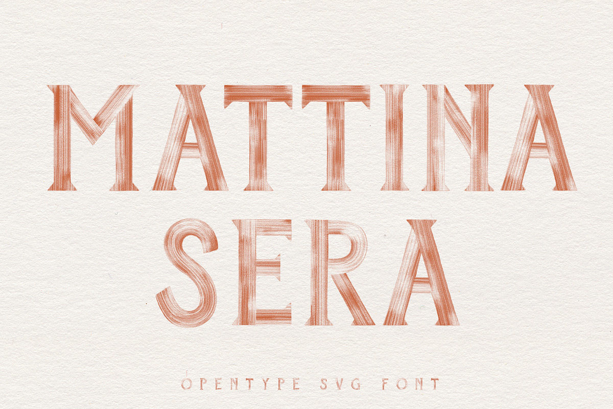 Mattina-Sera SVG font, a Serif Font by Tropical Type (Photo 1 of 12)