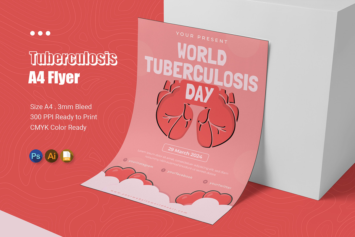 World Tuberculosis Day Flyer, a Flyer Template by Esensifiksi.studio (Photo 1 of 2)