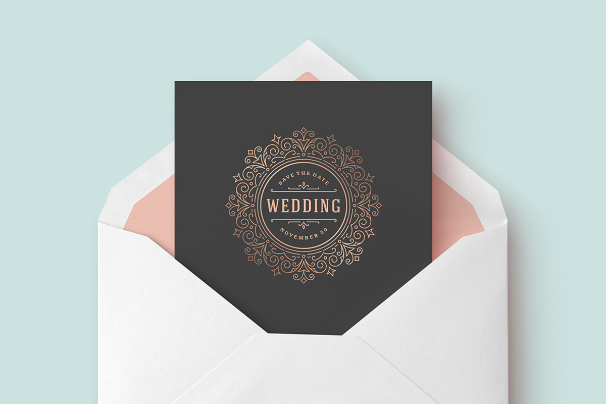 18 Wedding Logos and Badges, a Branding & Logo Template by Vasya Kobelev (Photo 6 of 13)